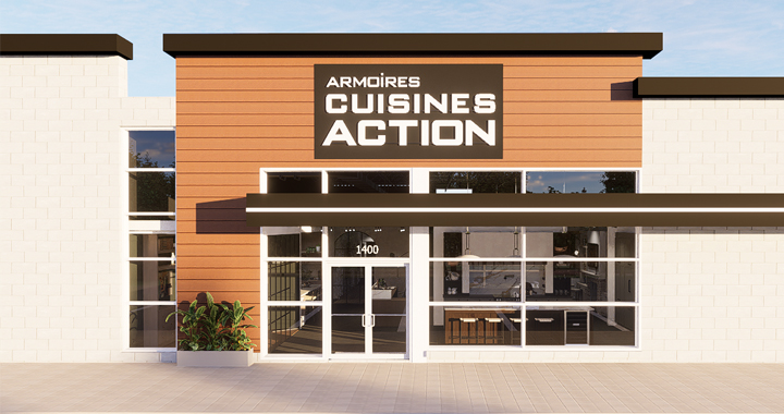 succursale magasin boutique salle de montre armoires cuisines action saint-hyacinthe