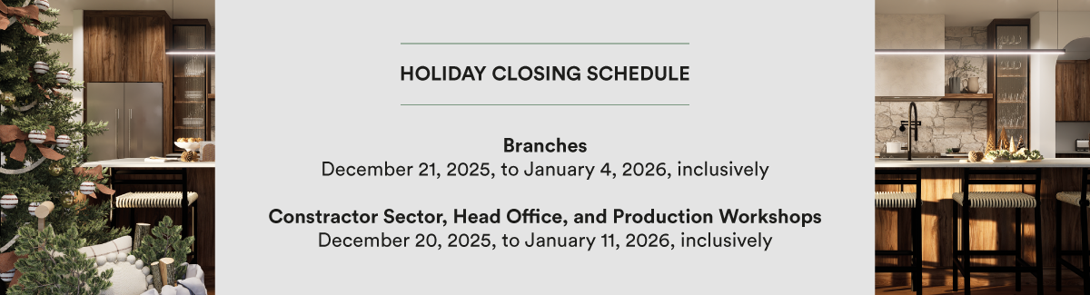 Holiday Closing Schedule