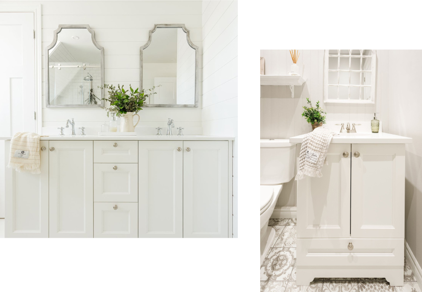 meubles-lavabo blancs champêtre saskia thuot